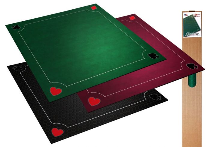 Tapis Multi jeux Coeur de Pique Excellence Noir 60x60 cm