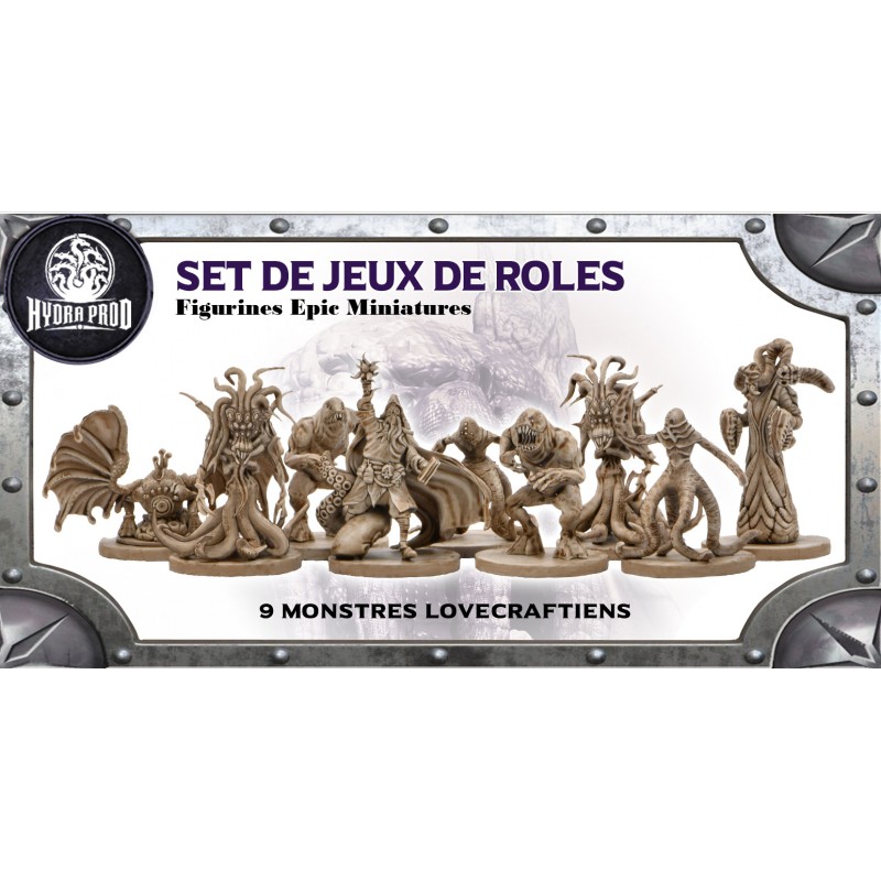 Figurines Epic Miniatures - Set de Jeux de Rôles - 3 Gnomes Magiciens