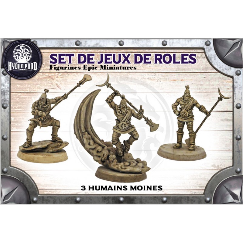 Figurines Epic Miniatures - Set de Jeux de Rôles - 3 Humaines Bardes Roublards