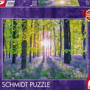 Puzzle 1000 pièces - Schmidt - Tapis de campanules dans les bois